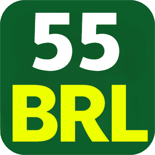 Imagem promocional da 55BRL mostrando a plataforma e suas vantagens